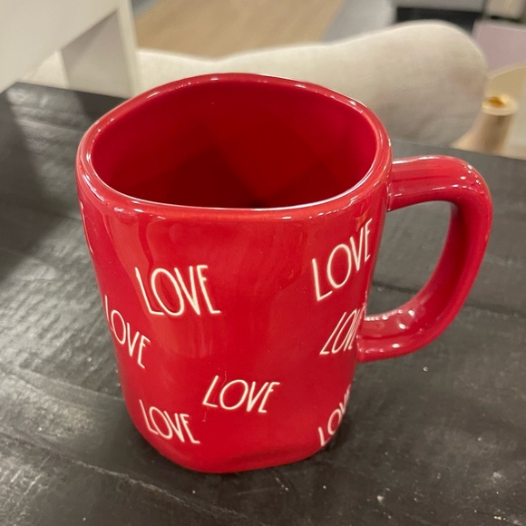 Rae Dunn Valentine Love Red Ceramic Coffee Mug Cup NEW - Picture 3 of 4